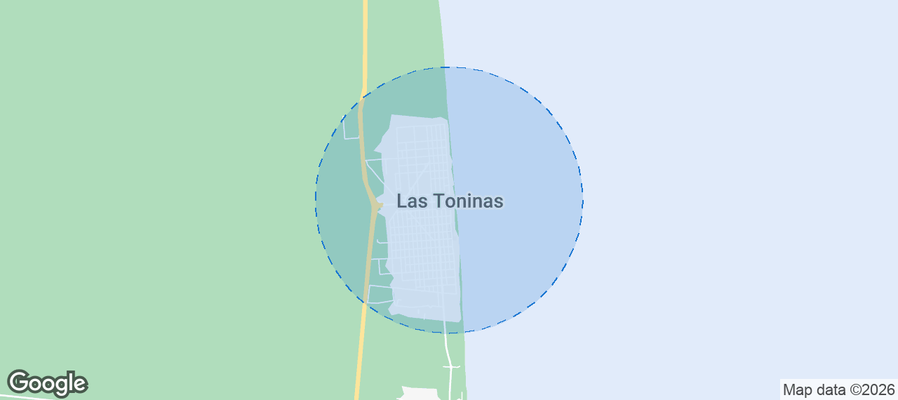 Las Toninas Airbnb map